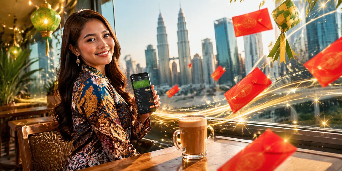 sp3k football bonus promotion for a festive celebration in Kuala Lumpur with a Malaysian batik theme